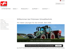 Tablet Screenshot of fritzmeier-umwelttechnik.com